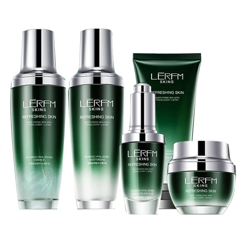 

Moisturizing Skin Care Products Five-Piece Autumn Winter Cosmetics Skin Care Sets Seaweed Hyaluronic Acid