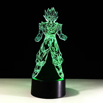 

3D LED For Kids Touch Button Animation Dragon Ball Goku USB Visual Lamp Baby Sleeping Lighting Home Decoration Gift Night Lights
