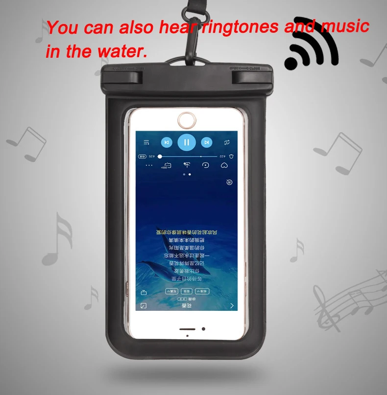 Waterproof PVC Bag Diving Mobile Phone Bag for IPhone Outdoor Mobile Phone Case for Samsung Millet HTC Huawei