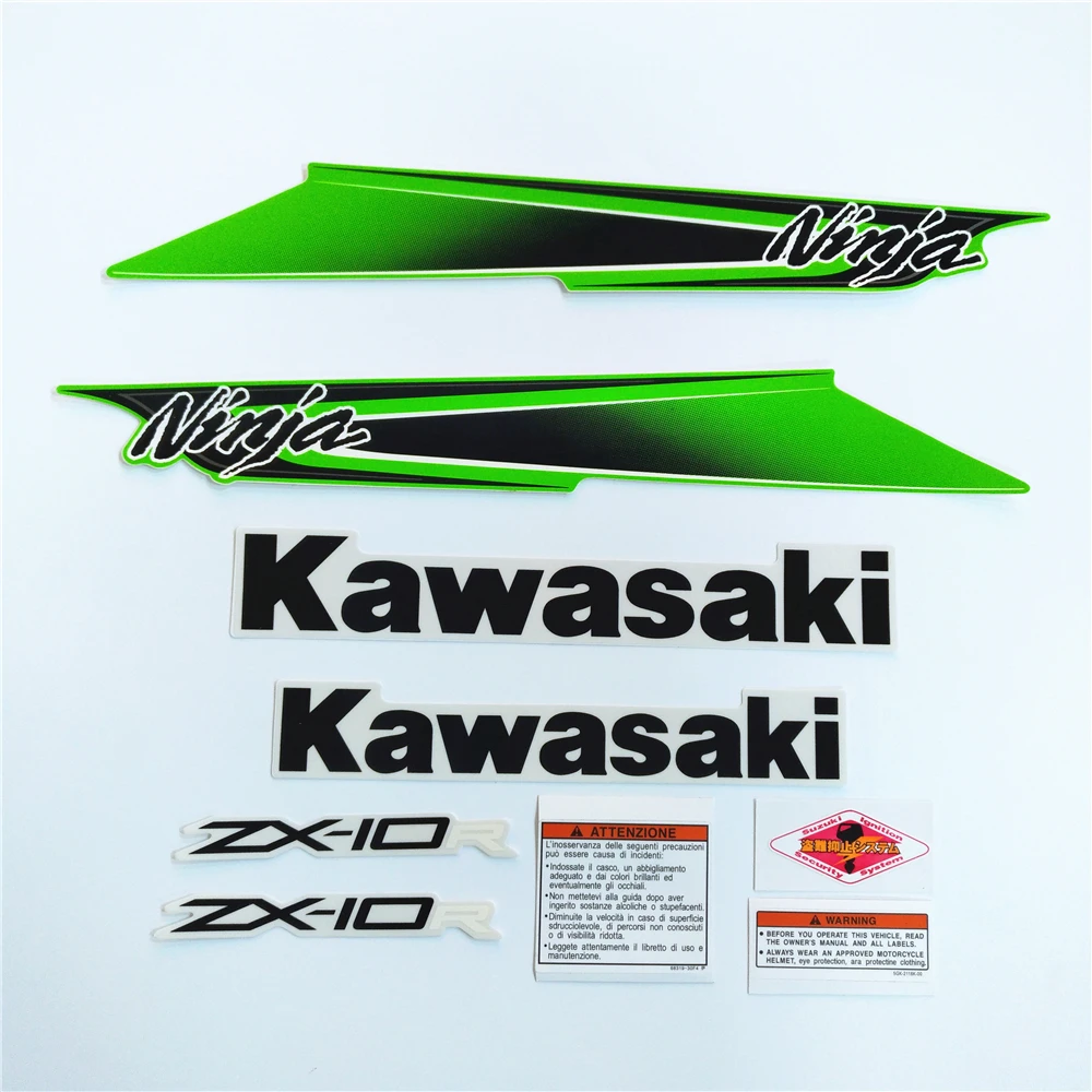 Мотоцикл для Kawasaki NinjaZX10R 2011-2012-2013 Ninja ZX10R 11-12-13 Полный комплект наклейка высокого качества