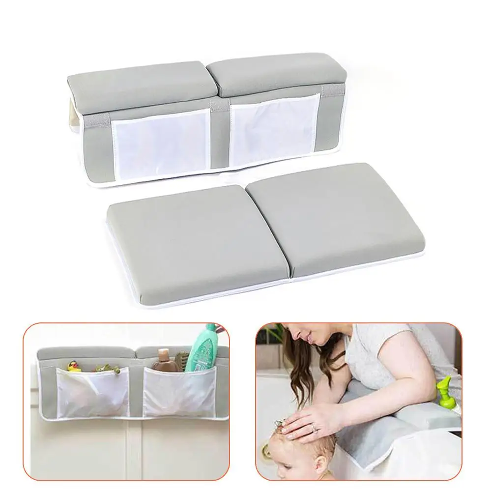 

Hight Quality Bath Kneeler Elbow Rest Pad Bathtub Kneeling Mat For Happy Baby Bathing Time For Baby Care Supplies