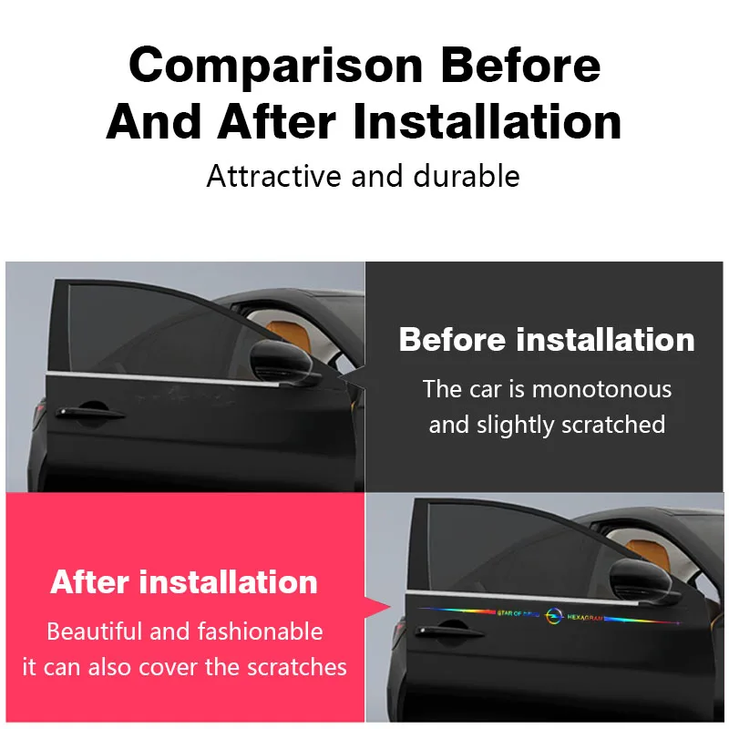 1pcs Laser Car Sticker Window Body Badge Decal For Mercedes Benz AMG GLC CLK CLA W203 W211 W204 W210 W124 W212 Car Accessories