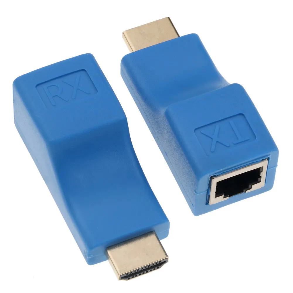 Kebidu 1 пара Мини RJ45 портов 4K HDMI удлинитель до 30 м над CAT 5e / 6 UTP LAN Ethernet кабель