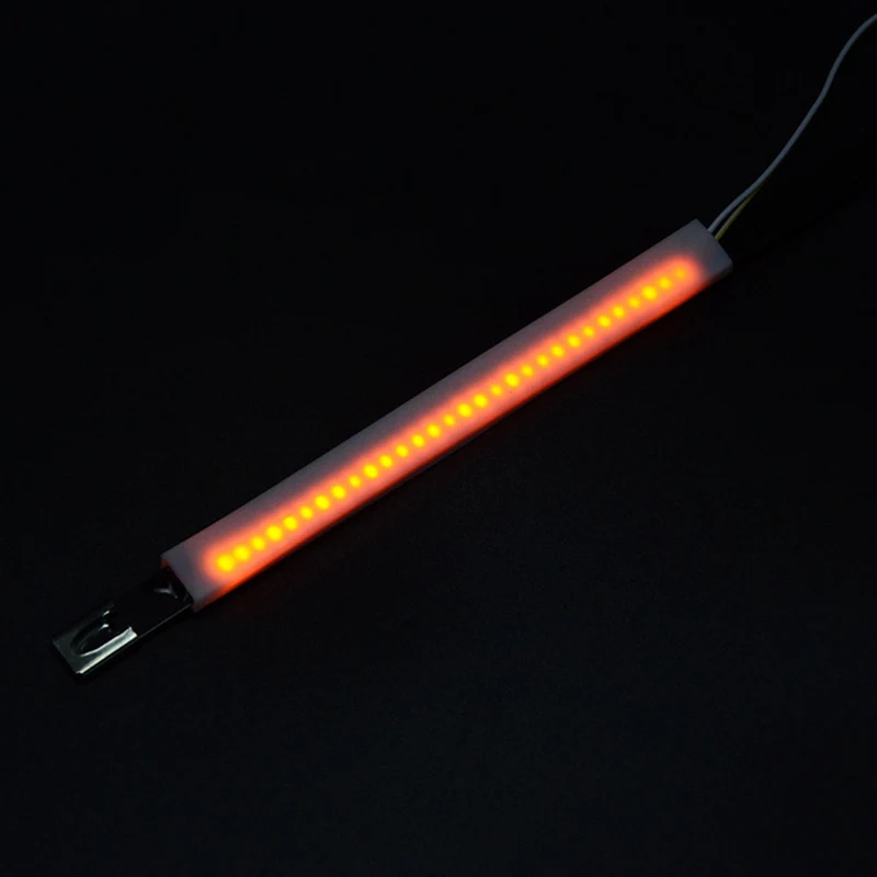 Motorcycle Front Fork Shock Absorber LED Turn Signal Indicator Day Running Light_amber 1