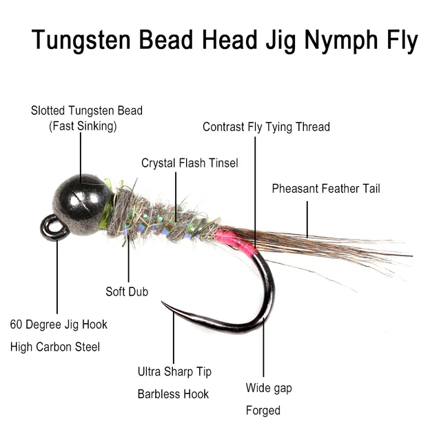60 Degree Angle Barbless Fly Tying Jig Hook Tying Jig Nymph - Temu