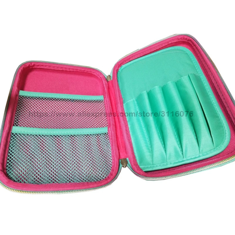 Большой Вместительный чехол для карандашей из ЭВА с принтом фламинго серебристо