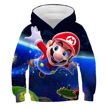 

Super Mario Hoodies kids 3D Mario boy clothes Sweatshirts Autumn Sportswear hoodies for teen girls Casual pullover Streetwear