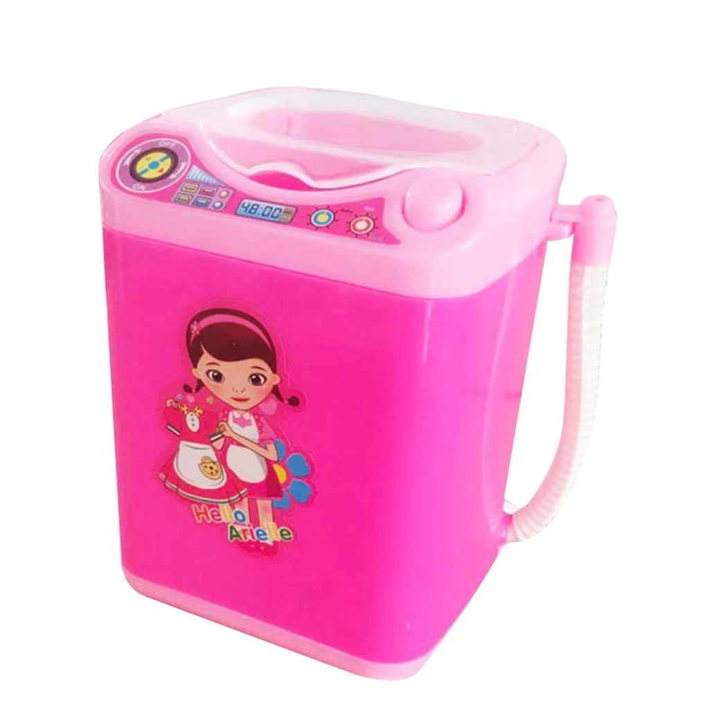 Моющаяся губка для удаления макияжа дети ролевые игры автоматическая стиральная машина игрушка с спонж для красоты Кисти шайба