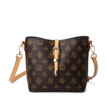 

Genuine Leather Bucket Bag 2020 Top Quality Luxury Brand Women Shoulder Messenger Bags Large Capacity Casual Totes Louis Bags Gg