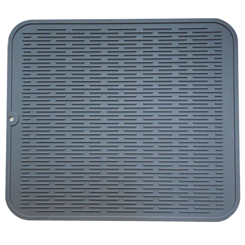  Large Multifunctional Silicone Placemat Dish Drying Mat Kitchen Draining Table Drain Mat Sink Non-S