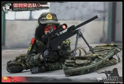 1/6 флагсет фигурка китайский снег Leoparo Commando блок женский Снайпер 73021