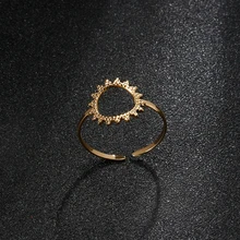 Stal nierdzewna 316L stalowe pierścienie dla kobiet złoty srebrny kolor projekt ząb profil zaręczynowy obrączka biżuteria tanie tanio CN (pochodzenie) STAINLESS STEEL Unisex Metal Klasyczny ROUND moda Pierścionki