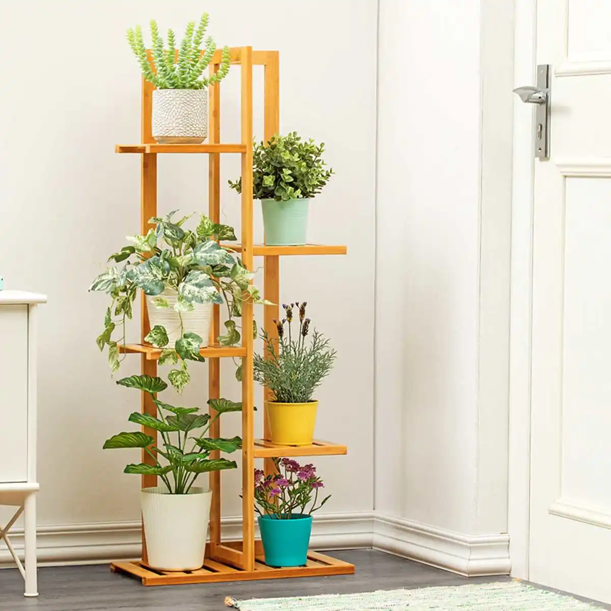 Flower Shelf Multi-layer Indoor Home Balcony Decoration Rack Wrought Iron Living Room Simple Flower Pot Multilayer Rack 