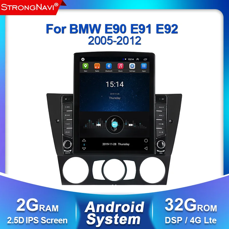 Tesla экран DSP IPS 2Din Android автомобильный Радио dvd-плеер для BMW E90/E91/E92/E93 3 серии