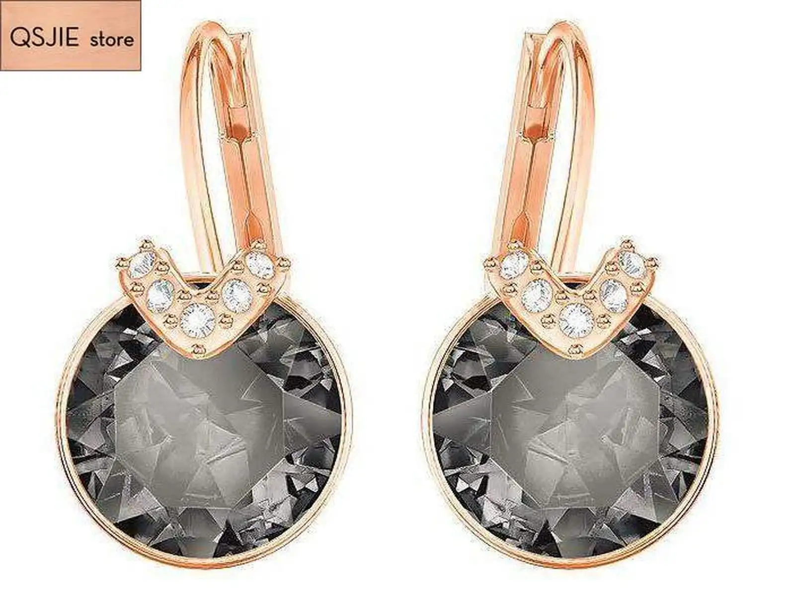 QSJIE высокое качество Swa простой новый ушной гвоздь Earrings5 Гламурные модные