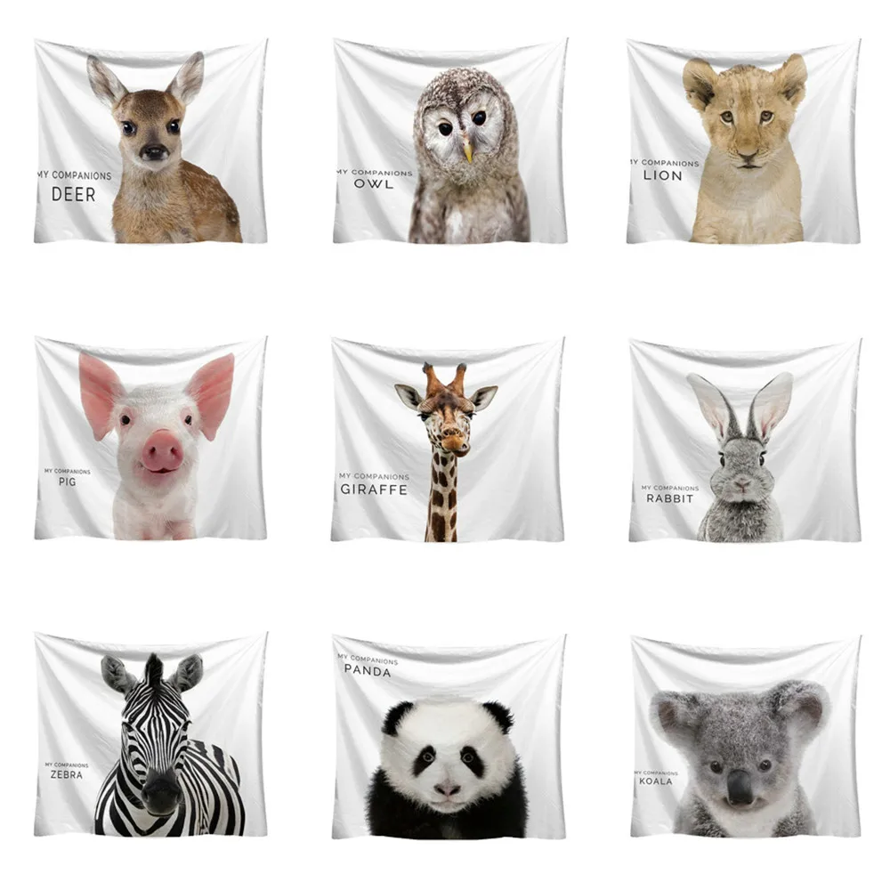 tapestry wall hanging carpet Home Decoration Fashion Tapestry Planet Animals Pattern Style Decorative Decor#G9 | Дом и сад