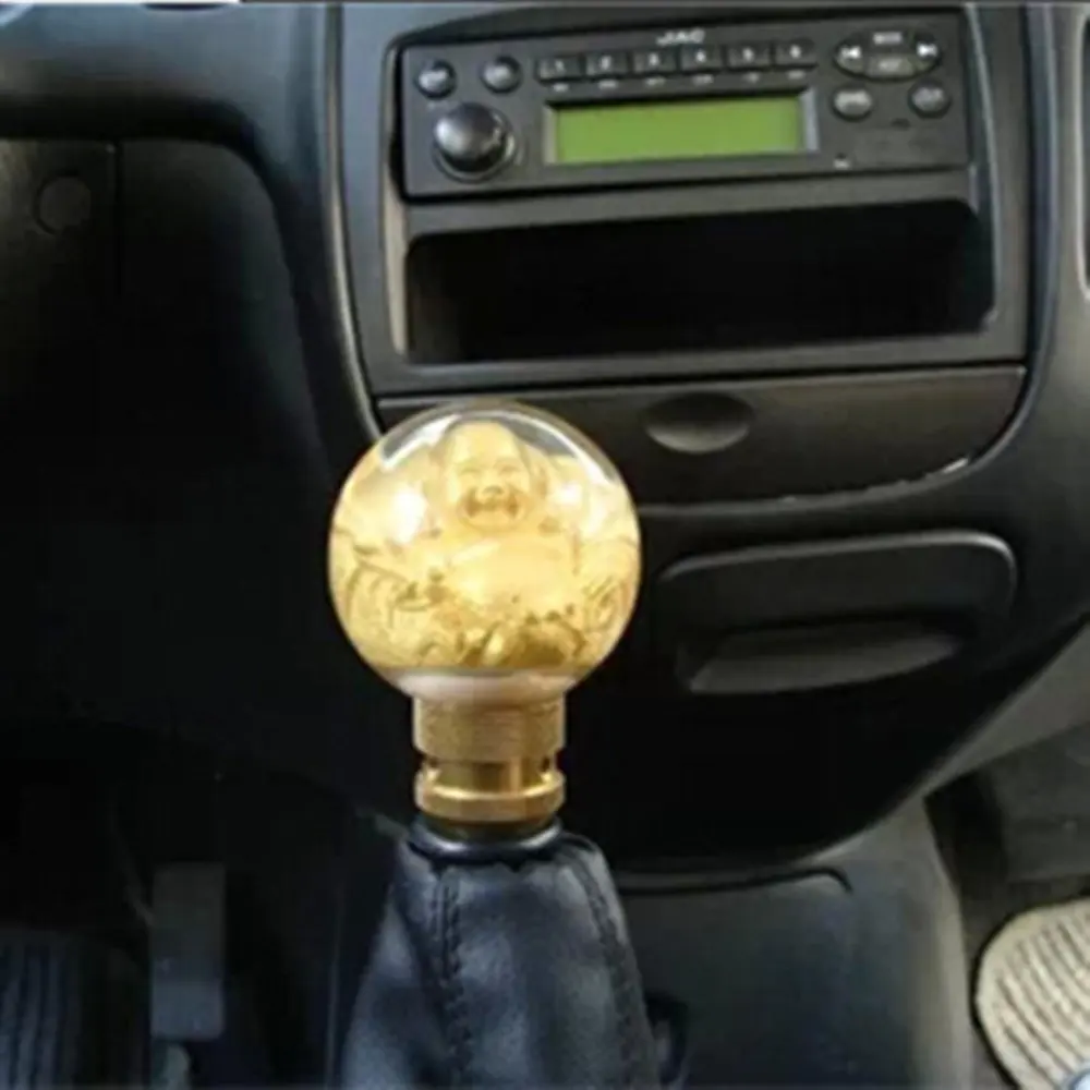 Laughing Buddha Resin Car Gear Shift Knob Shifter Lever Universal Fit For Automatic Manual Transmission Gear Shift Knob
