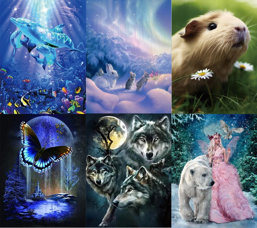 Набор для алмазной живописи 5D вышивки крестиком с драгоценными камнями мозаика