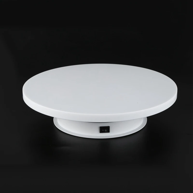 ABKT-25cm электрическая вращающаяся витрина с моторизованным поворотом вращающаяся на 360 градусов Поворотная платформа Максимальная нагрузка 15 кг для фотосъемки