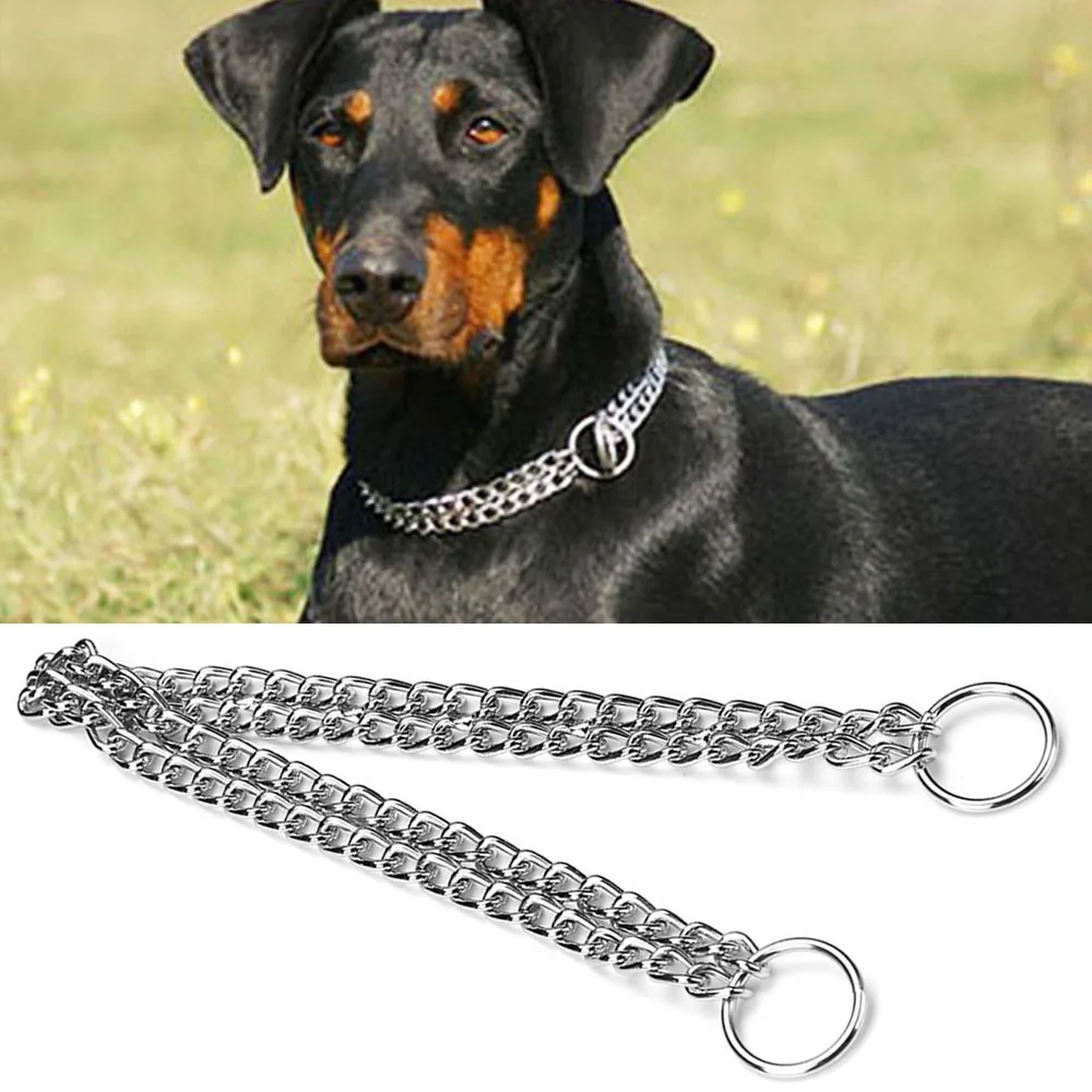 Double chain dog collar Clearance