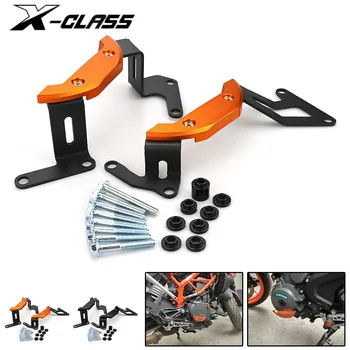 

For KTM Duke 390 2017 2018 2019 Motorcycle Engine Cover Guard Engine Protector Side Cover Black Orange CNC Aluminum Accessories