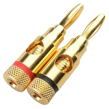 

New 7 Pairs, Open Screw Banana Plugs for Speaker Cable