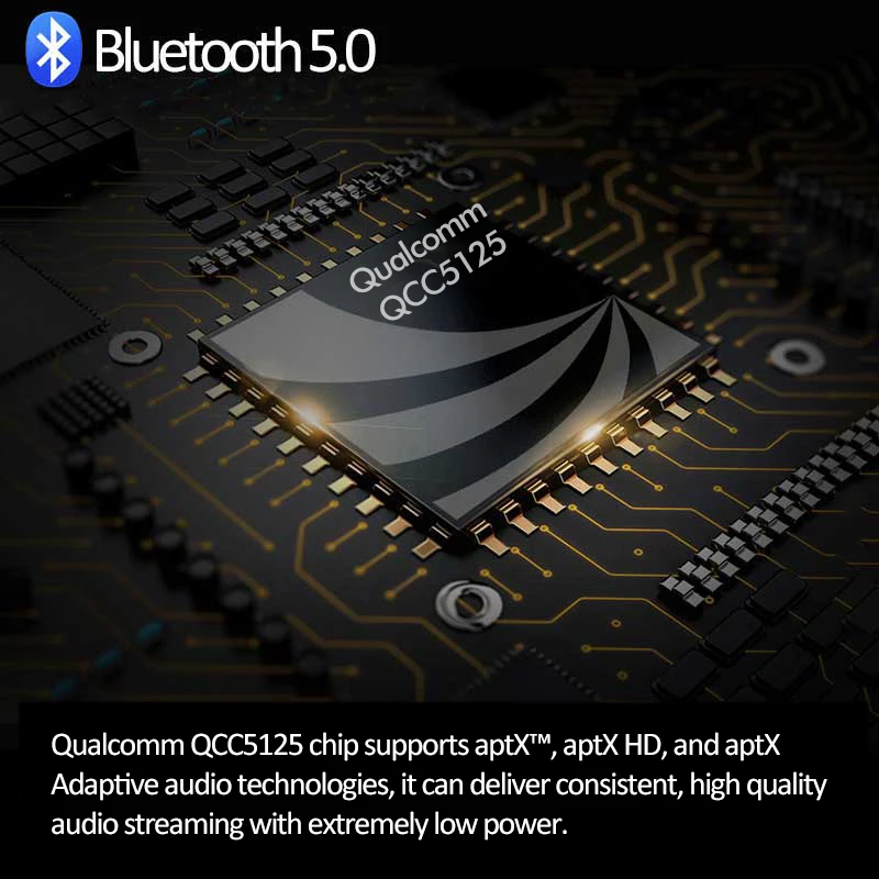 QCC5125 aptX Adaptive аудио Bluetooth кабель MMCX 2PIN A2DC наушники линия HD Беспроводной шнур для