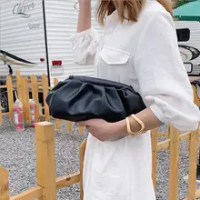 Женская простая сумка-мессенджер из пельменей, дизайнерская Ретро, новая мода, облачная женская сумка через плечо, сумка-клатч