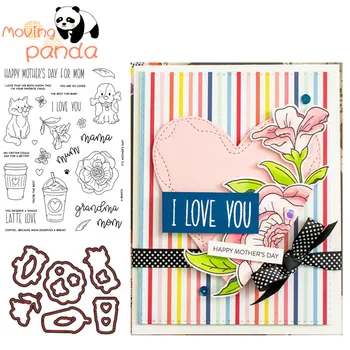 

JC239 2019 New FOR ALL MOMS Metal Cutting Dies and Clear Stamps for Scrapbooking for DIY Card Making Cutting Crafts Stencil Dies
