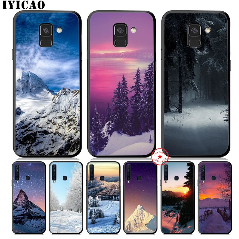 Мягкий силиконовый чехол IYICAO для samsung Galaxy A9 A8 A7 J6 A6 Plus 2018 A5 A3 2016 2017 |