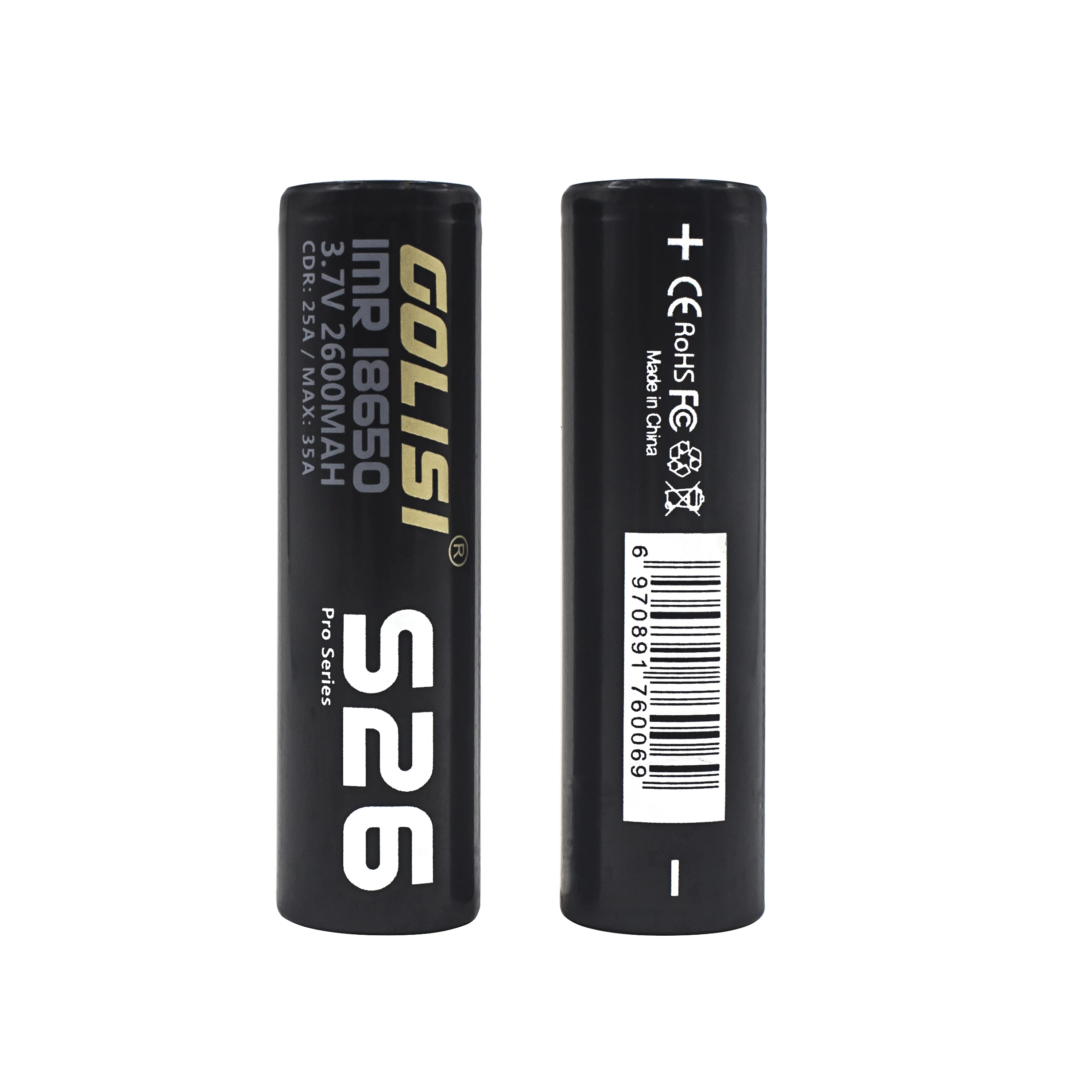 4 шт. GOLISI S26 IMR 18650 2600 мАч CDR 25A MAX 35A перезаряжаемая батарея E-CIG с Golisi I4 зарядное устройство смарт-зарядное устройство ЖК-дисплей