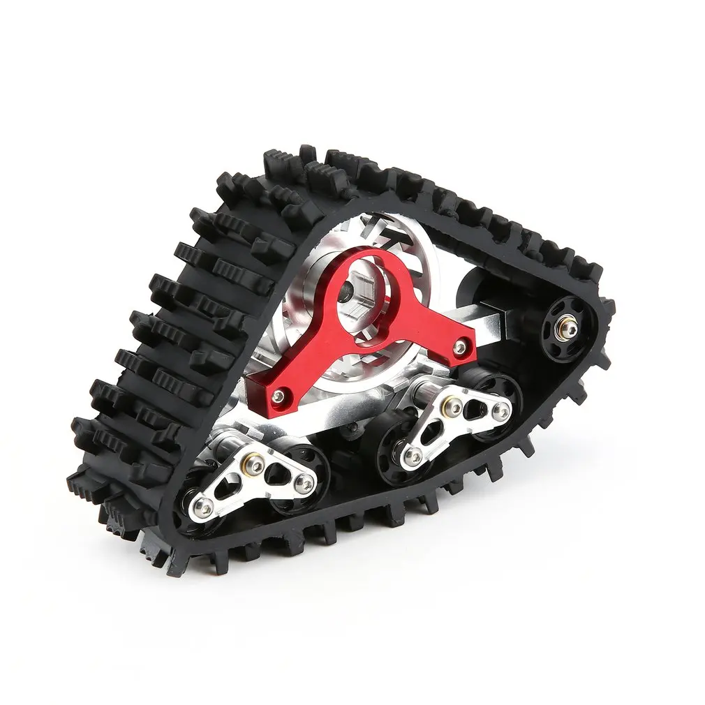 

MagiDeal 1/10 Scale RC Truck Upgrade Parts Metal Snow Track Tire Tyre Wheel for Axial SCX10 Hobby Grade Toy DIY Accessory