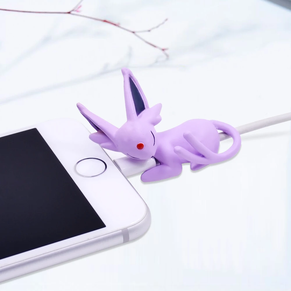 Милые укусы животных устройства для сматывания кабеля для Iphone Pokemoner Usb протектор для кабеля передачи данных провода Организатор Chompers мультфильм кусачки куклы