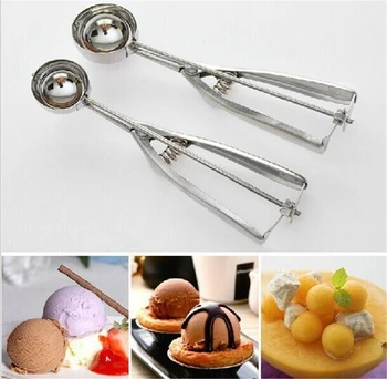 

Ice Cream Tools Portable Aluminum Alloy Non-stick Anti-feeze Ice Cream Scoop Spoon For Home Kitchen Accessories