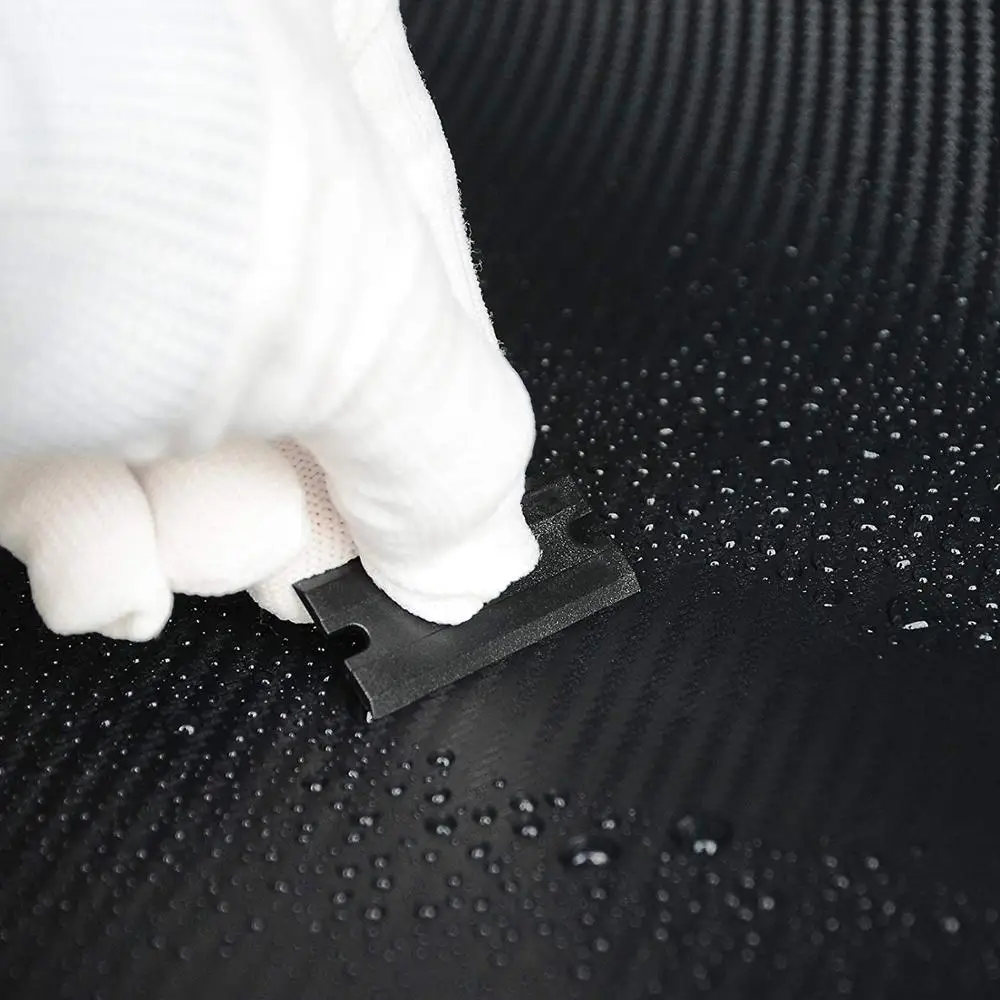 EHDIS Razor Scraper Double-Side Plastic Blade Car Wrap Film Vinyl Squeegee Replacement Window Tints Clean Sticker Remover Tools
