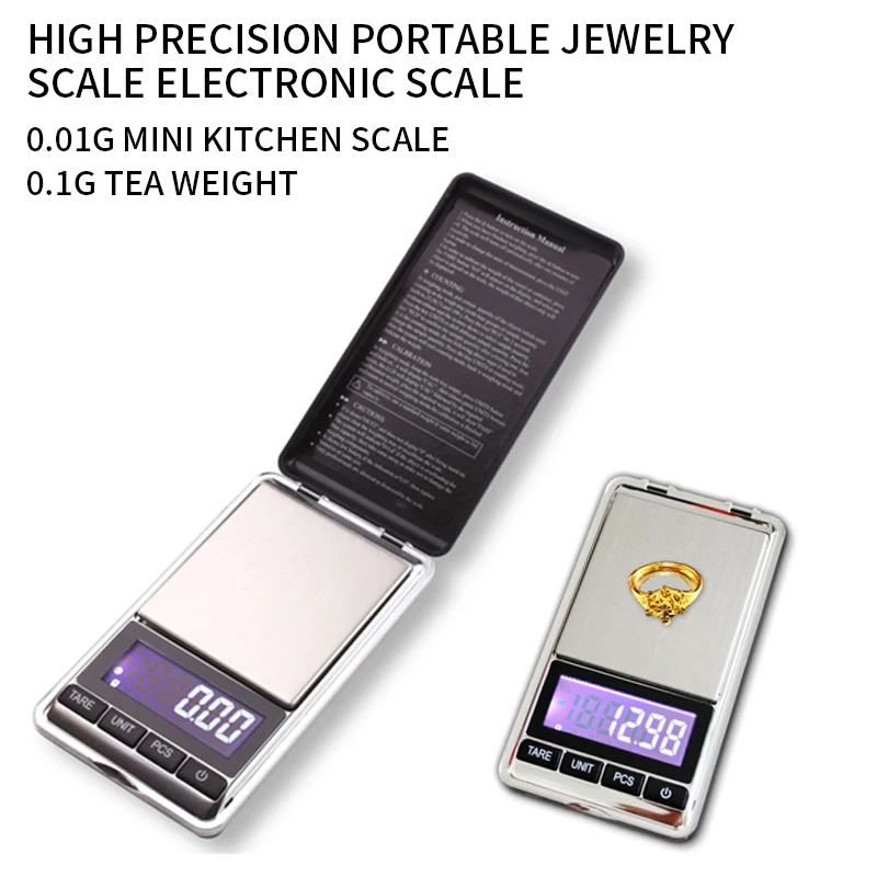 

500g/0.01g Electronic Scale Precision Portable Pocket LCD Digital Jewelry Scales Weight Balance Kitchen Gram Scale New