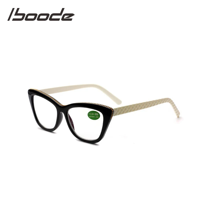 

IBOODE Cat Eye Reading Glasses Women Men Presbyopic Eyeglasses Female Male Hyperopia Eyewear Unisex Optics Magnifying Spectacles