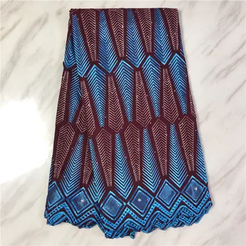 

African Swiss Lace Fabric For Dress 2019 High Quality Voile Lace In Switzerland Nigerian Dry Cotton Lace Fabric FP81