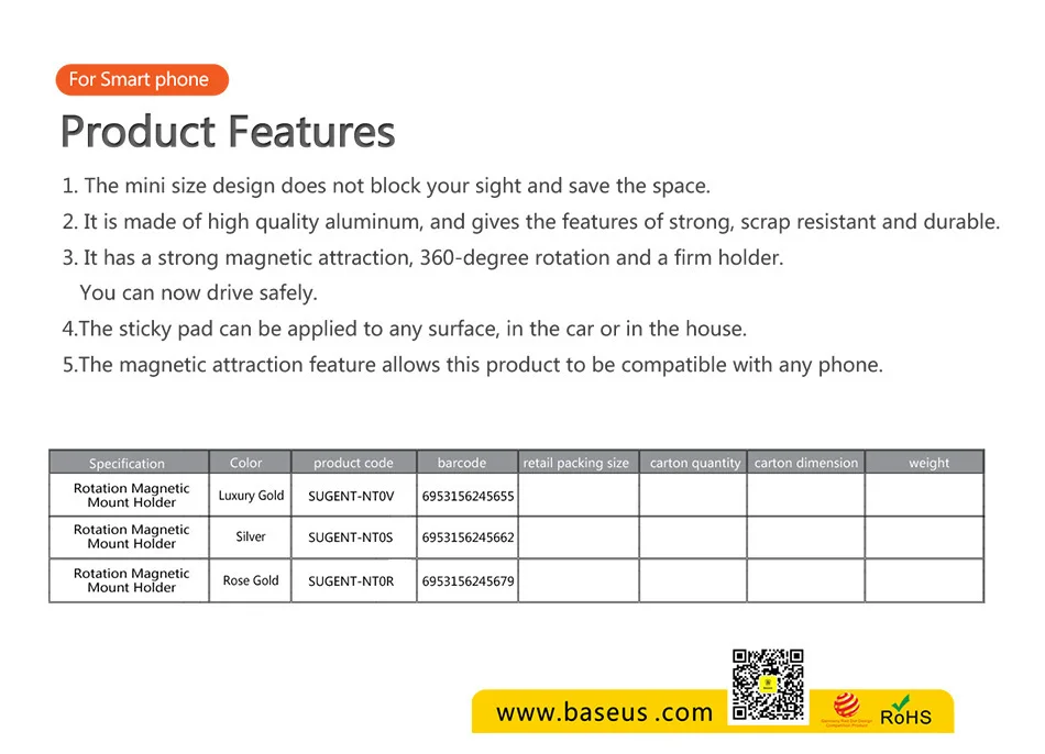 Baseus Magnetic Car Phone Holder For iPhone Samsung Universal Magnet Mount Holder for Phone in Car Cell Mobile Smartphone Stand iphone holder for car