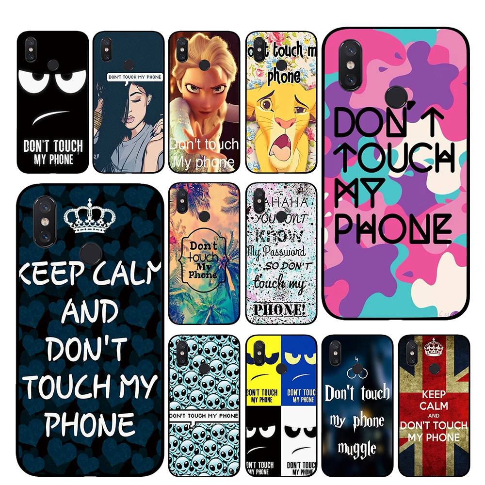 

Do not touch my phone TPU Phone cases for Xiaomi Redmi GO 4 5 6 7 Pro 4A 4X 5A 5Plus 6A Back cover