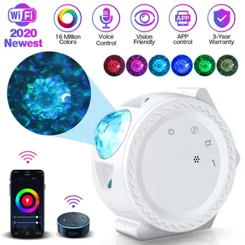 

sky night light projector Moon Ocean Waving Projection Lights 360 Degree Rotation Music Sync App Control Night Light Lamp