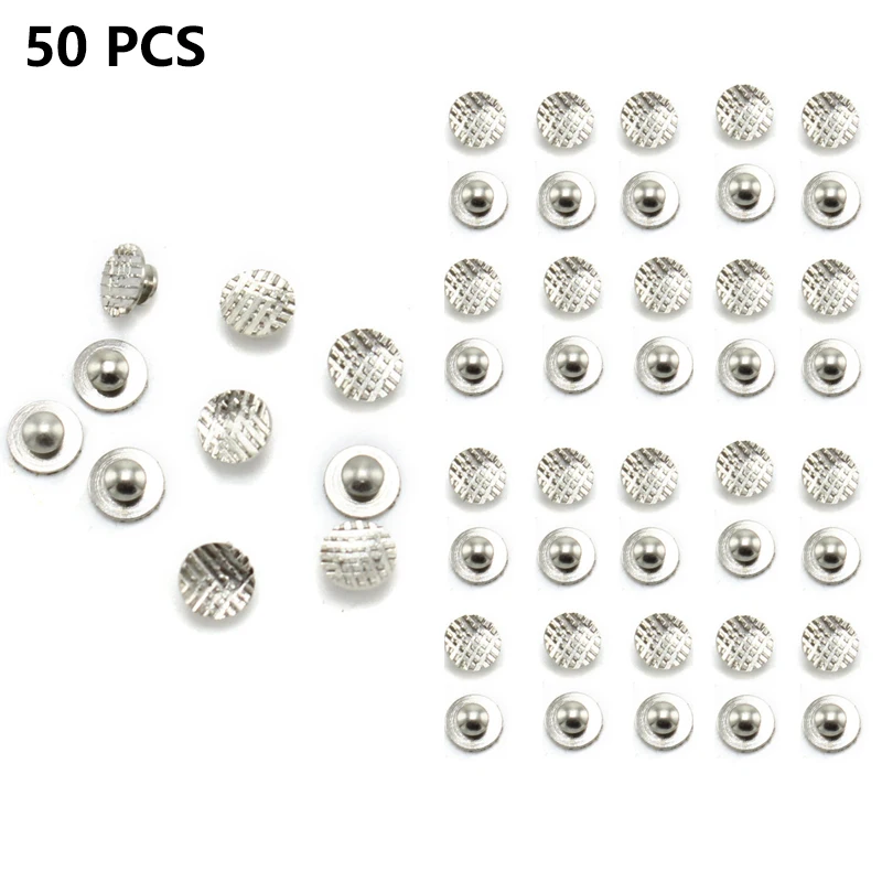 

50pcs/bag Dental Standard Orthodontic Lingual Buttons Bondable Round Base Dental material tools