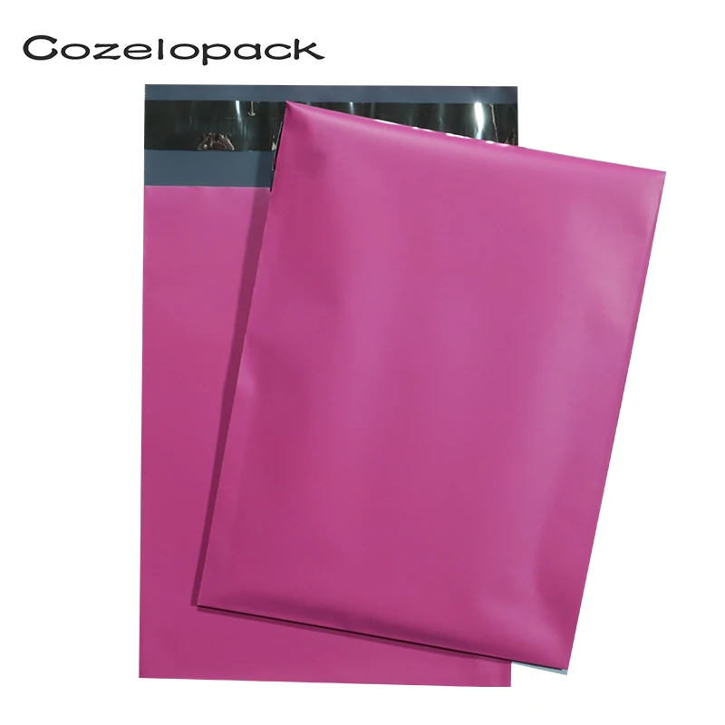 핑크 폴리 메일러 50 개, 배송 또는 맞춤 디자인 핑크 배송 가방, 맞춤 브랜드 우송료 가방 택배 셀프 씰 가방 로고