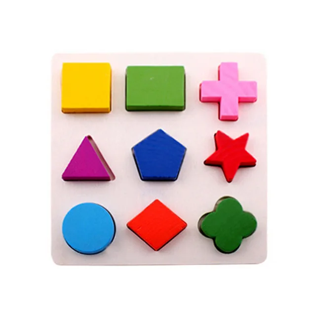 Деревянные математические игрушки-головоломки для маленьких детей, обучающая игрушка для детей дошкольного возраста, обучающая игра Монтессори для детей ясельного возраста - Цвет: 1 in 1