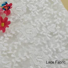 Хлопок вышивка кружевная ткань двора кружевная ткань занавеска для душа DIY диван скатерть мебель чехол подушка ткань#4035