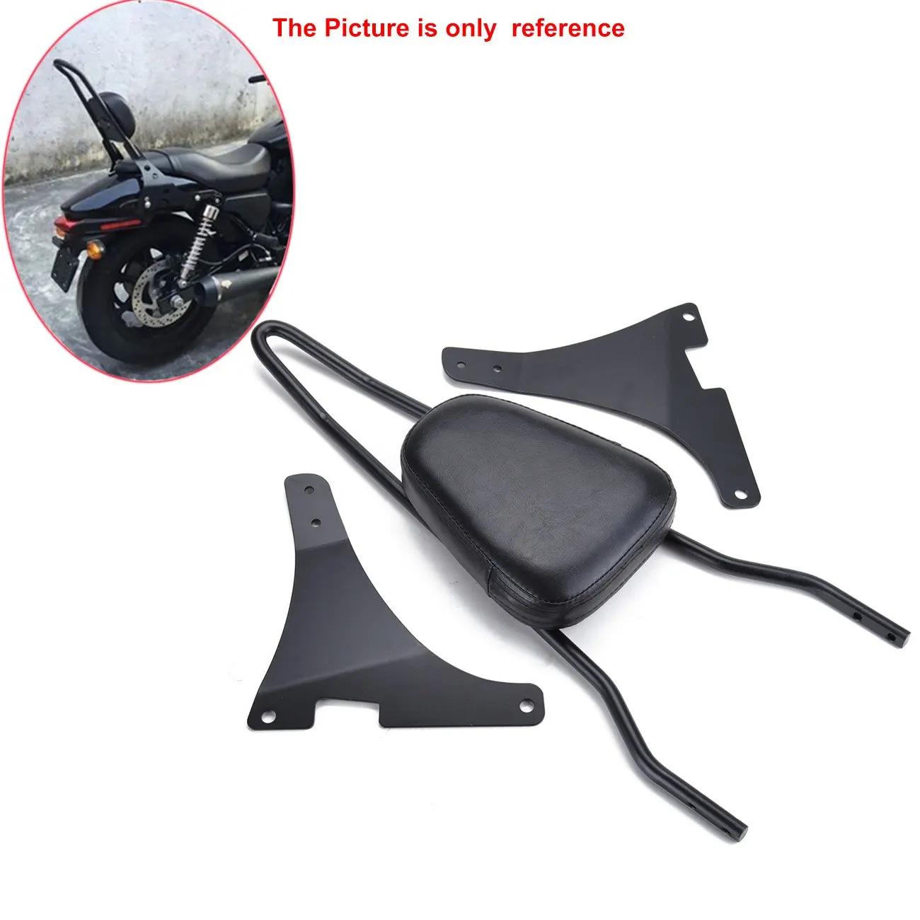 Samger мотоциклетная багажная стойка с шипами спинка подушка для Harley Sportster XL883C 883R 1200R