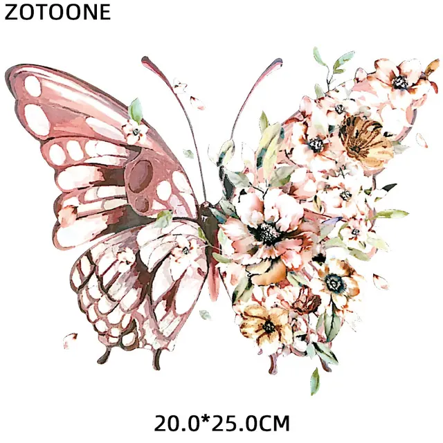 Flower Patch Iron-on Transfers for Clothing Thermoadhesive Patches Daisy Stickers Diy Flex Fusible Transfer Appliques Stripes 0157