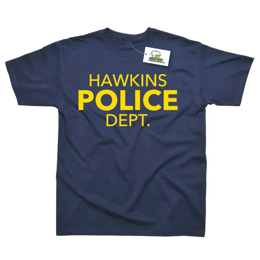 Футболка унисекс с принтом Hawkins Police Dept | Мужская одежда