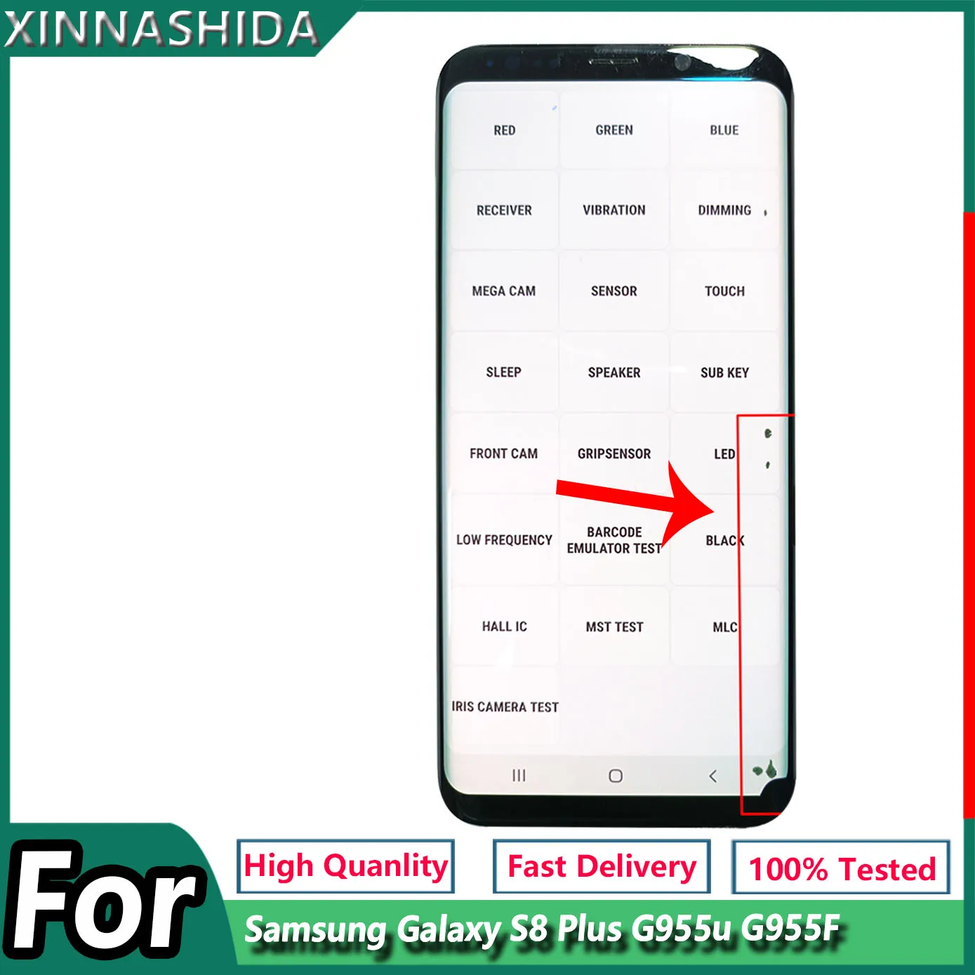Super AMOLED Lcd Display For Samsung Galaxy S8 Plus G955u G955F LCD Touch Screen Digitizer with Defective | Мобильные телефоны и