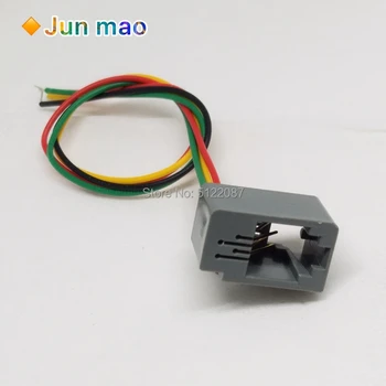 

10 Pcs 616E 4P4C RJ11 Female Telephone Connector Adapter 4 Wires 8cm Four-core Crystal Head 616E Entry Block 4P Hot New